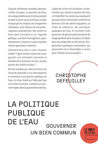 La politique publique de l’eau: Gouverner un bien commun